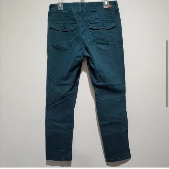 Levi's Women's Straight Leg Jeans - Teal/Green - Picture 3 of 5